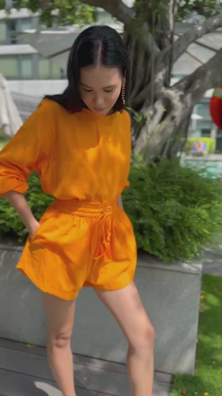 Santa Monica Solid Shorts Set